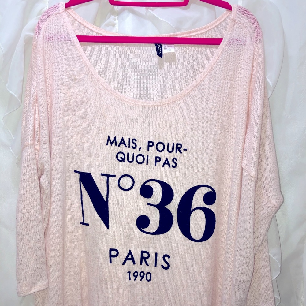 H&M Divided light weight oversized sweater size L